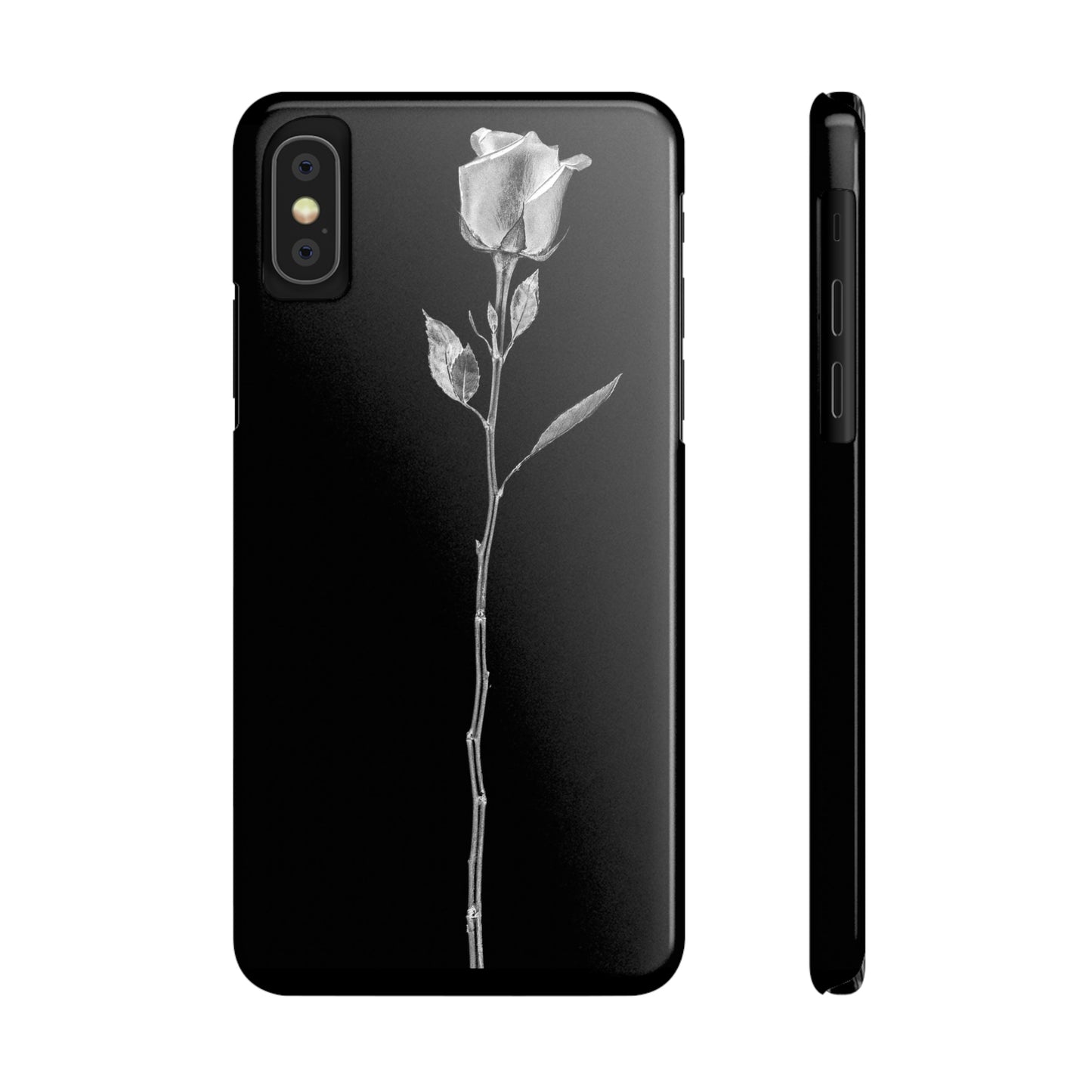 Signature Rose Slim Case - Black