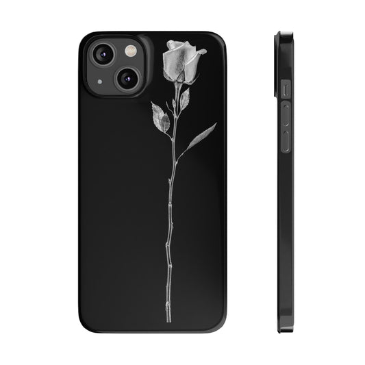 Signature Rose Slim Case - Black