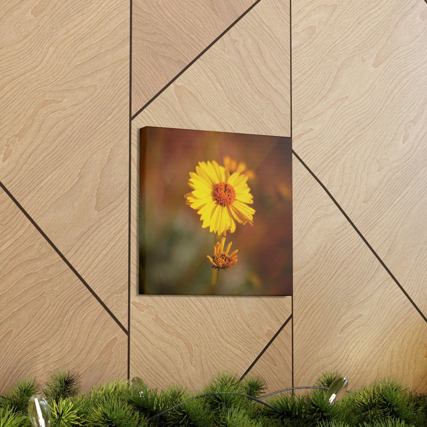 Yellow Wildflower Canvas 3