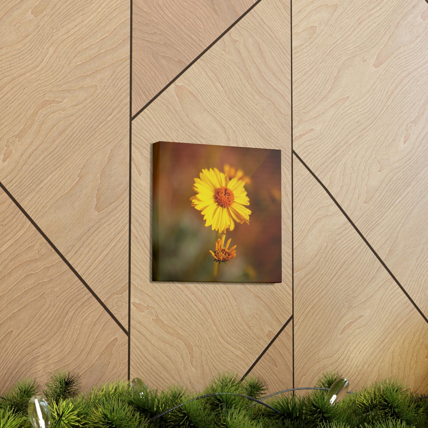 Yellow Wildflower Canvas 3